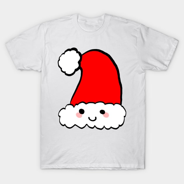 Santa hat - Fun Christmas Design T-Shirt by tziggles